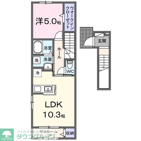 サウスアルモニーの物件間取画像